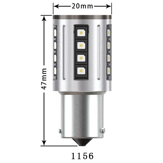 EM Automotive Żarówka LED S2 P21W 1156 Biała -photo number 6