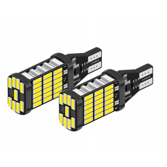 EM Automotive® Żarówka LED W16W T15 12/24V 16 W 6000K 360° CANBUS Biała 1 Sztuka -zdjęcie numer 3