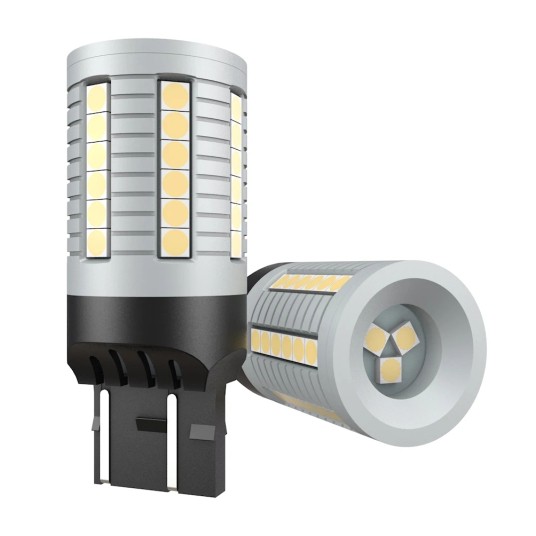 EM Automotive® Żarówka LED W21/5W 7443 S1 45 Diod SMD 3030 2350 LM CANBUS do Świateł DRL i Postojowy -zdjęcie numer 1