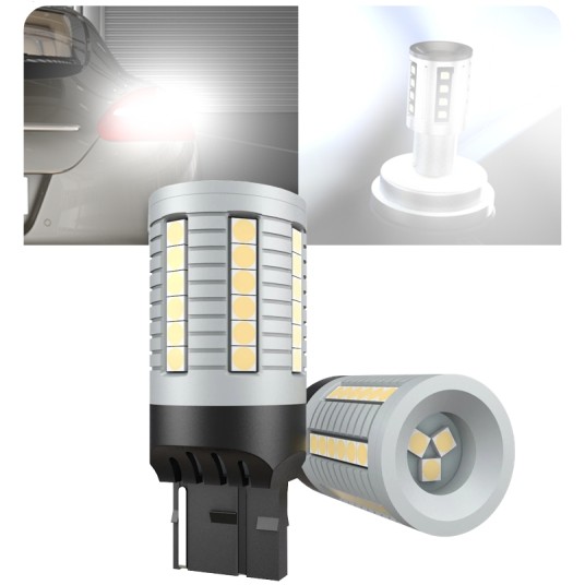 EM Automotive® Żarówka LED W21W T20 7440 S1 45 Diod SMD 3030 2350 LM CANBUS do Światła Wstecznego i -zdjęcie numer 3