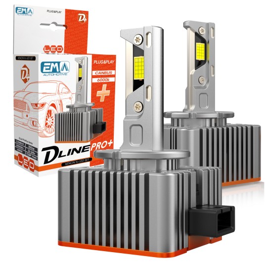 EM Automotive® Żarówki LED D1S 6500K 20000 LM CANBUS Plug and Play Zamiennik Xenon Komplet 2 Sztuki -zdjęcie numer 1