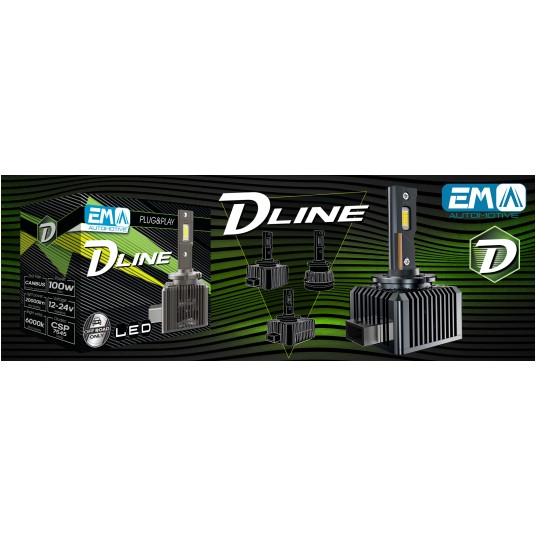 EM Automotive® Żarówki LED D1S PK32d-2 12–24 V 6000 K 20 000 lm CANBUS – 2 szt. -zdjęcie numer 5