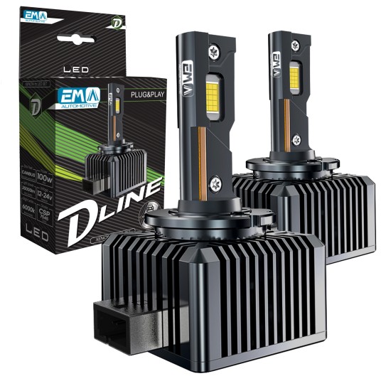 EM Automotive® Żarówki LED D1S PK32d-2 12–24 V 6000 K 20 000 lm CANBUS – 2 szt. -zdjęcie numer 1