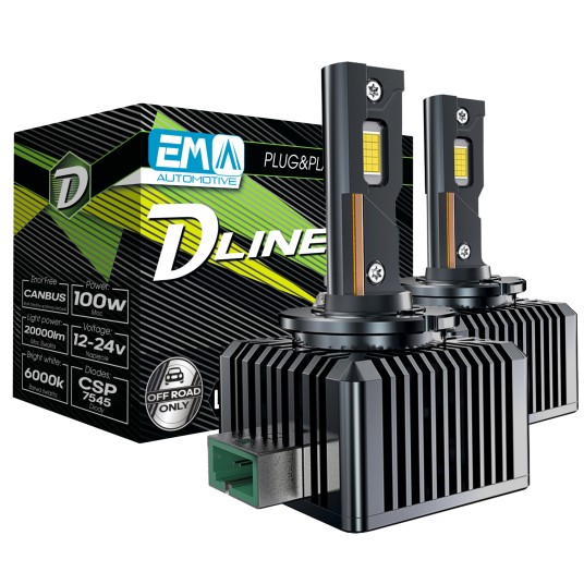 EM Automotive® Żarówki LED D3S 6000K 20000 LM CANBUS Plug and Play Zamiennik Xenon Komplet 2 Sztuki -zdjęcie numer 2