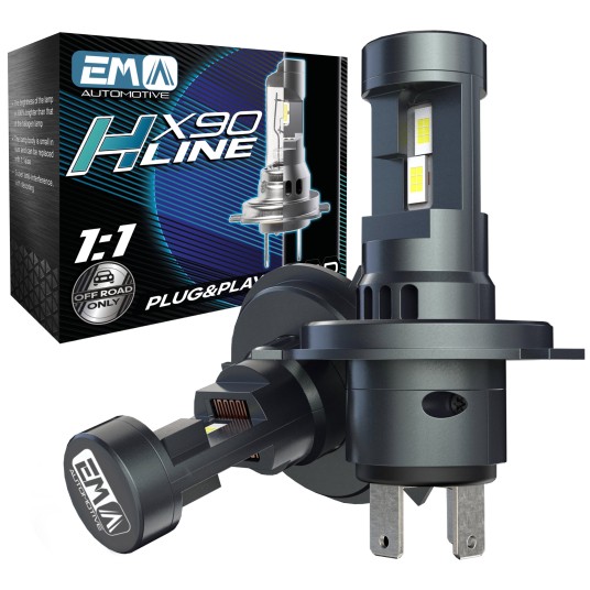 EM Automotive® Żarówki LED H4 6000K CANBUS 1:1 Nowa Generacja Diod CSP -zdjęcie numer 1