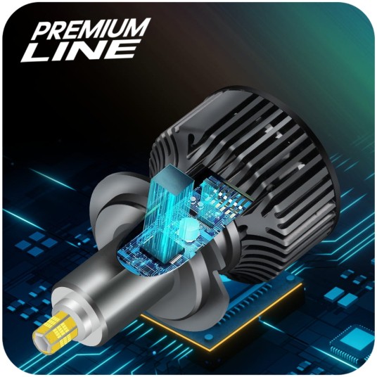 EM Automotive® Żarówki LED H7 Premium Line 100 W 6000K CANBUS 360 Stopni z Soczewką -zdjęcie numer 8