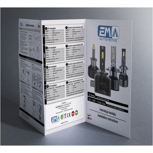 EM Automotive® Żarówki LED H7 Premium Line 100 W 6000K CANBUS 360 Stopni z Soczewką -zdjęcie numer 5