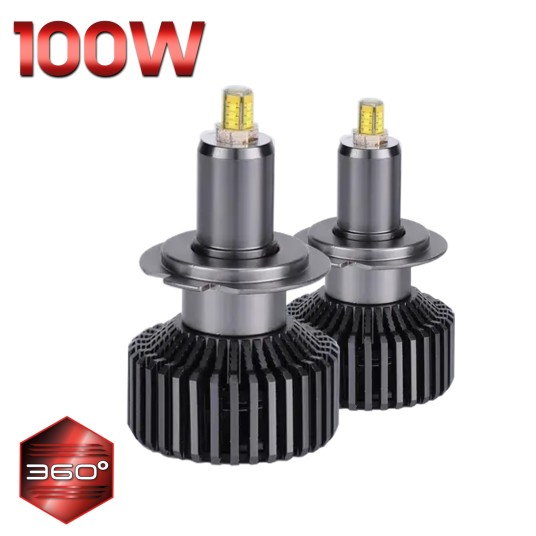 EM Automotive® Żarówki LED H7 Premium Line 100 W 6000K CANBUS 360 Stopni z Soczewką -zdjęcie numer 6