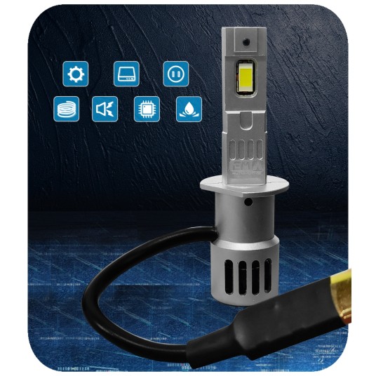 EM Automotive® Żarówki Retrofit LED H1 Plug and Play 1:1 CANBUS 70 W 12V 6000K -zdjęcie numer 4