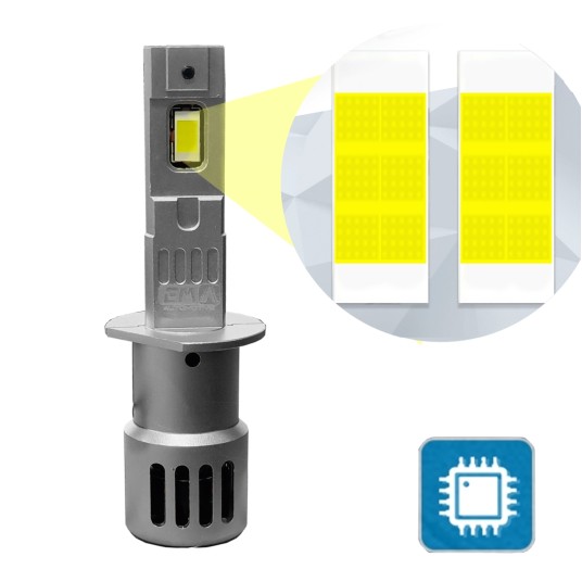 EM Automotive® Żarówki Retrofit LED H1 Plug and Play 1:1 CANBUS 70 W 12V 6000K -zdjęcie numer 3