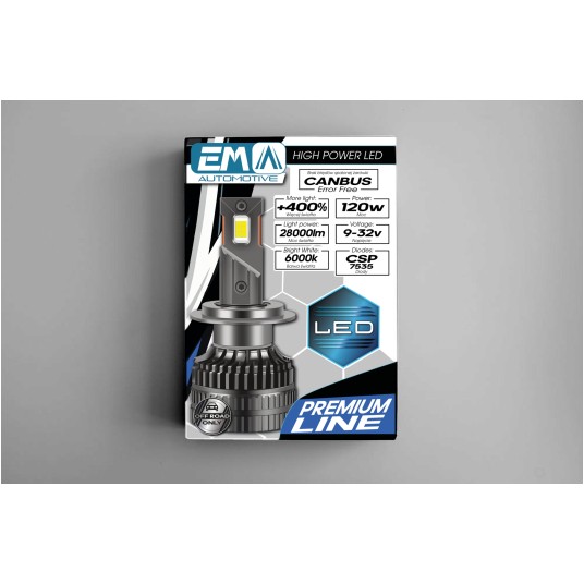 EM Automotive® Żarówki Retrofit LED H7 120 W 28000 LM CANBUS -zdjęcie numer 16