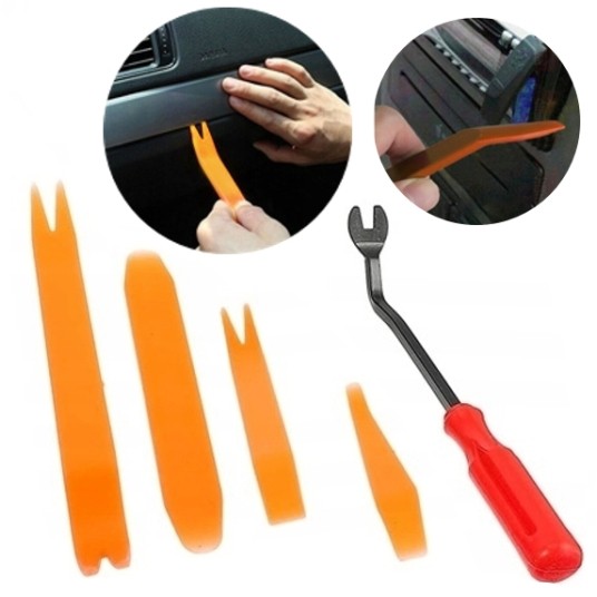 EM Automotive® Zestaw 105 Spinek Kołków i Klipsów Samochodowych ze Ściągaczami do Demontażu Tapicerk -zdjęcie numer 6