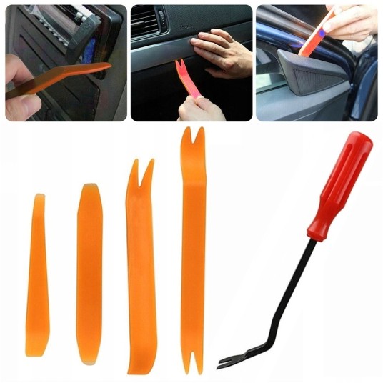 EM Automotive® Zestaw 105 Spinek Kołków i Klipsów Samochodowych ze Ściągaczami do Demontażu Tapicerk -zdjęcie numer 10