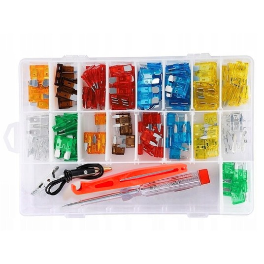 EM Automotive® Zestaw 150 Bezpieczników Samochodowych MINI UNI MIX z Próbnikiem -zdjęcie numer 3