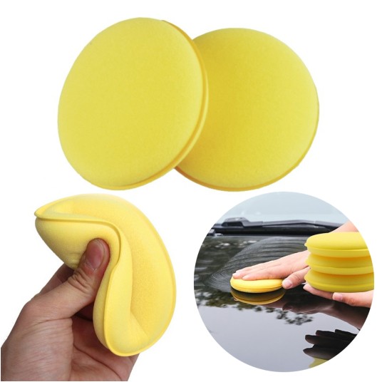 EM Automotive® Zestaw 2 Gąbek do Woskowania Aplikator Pad -zdjęcie numer 1