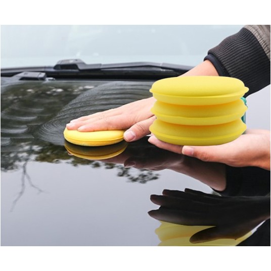 EM Automotive® Zestaw 2 Gąbek do Woskowania Aplikator Pad -zdjęcie numer 2