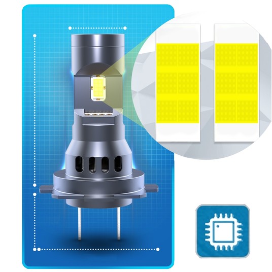 EM Automotive® Zestaw 2 Żarówek LED H7 Plug and Play 70 W LED -zdjęcie numer 5