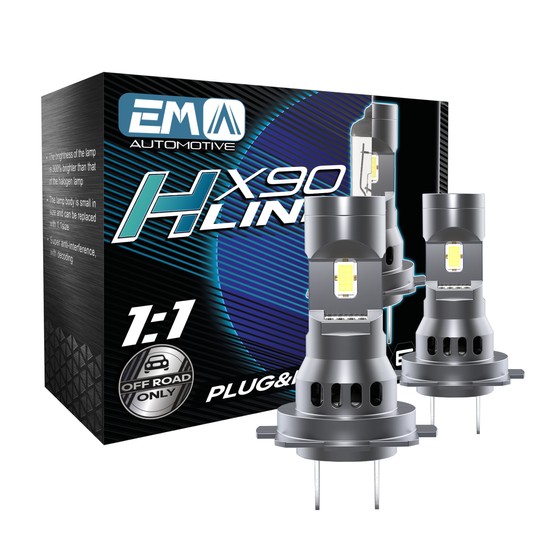 EM Automotive® Zestaw 2 Żarówek LED H7 Plug and Play 70 W LED -zdjęcie numer 3
