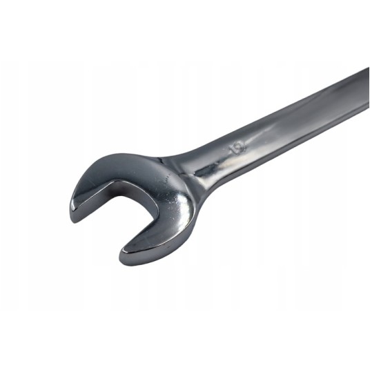 EM Automotive® Zestaw 6 Kluczy Płasko Oczkowych z Grzechotką Łamanych 8 do 19 mm CrV -zdjęcie numer 4