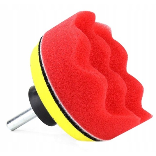 EM Automotive® Zestaw Padów Polerskich z Rzepem i Adapterem 80 mm 11 Elementów -zdjęcie numer 2