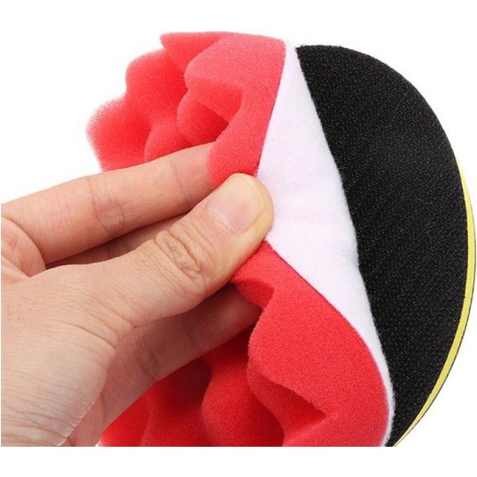 EM Automotive® Zestaw Padów Polerskich z Rzepem i Adapterem 80 mm 11 Elementów -zdjęcie numer 5