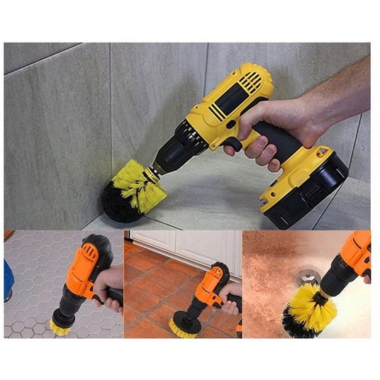 EM Automotive® Zestaw Szczotek Czyszczących i Polerskich na Wiertarkę XXL 22 Elementy 1/4" -zdjęcie numer 2