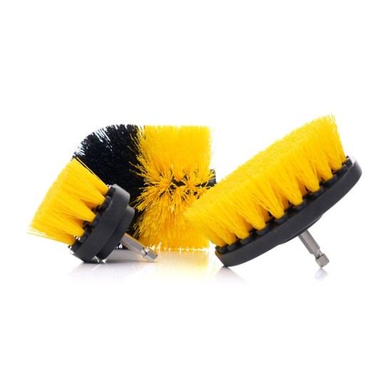 EM Automotive® Zestaw Szczotek Czyszczących na Wiertarkę i Wkrętarkę 5 cm 8 cm 10 cm -zdjęcie numer 9