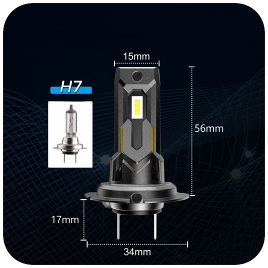 EM Automotive® Zestaw Żarówek LED DP-7 H7 Plug and Play Komplet 2 Sztuki -zdjęcie numer 7