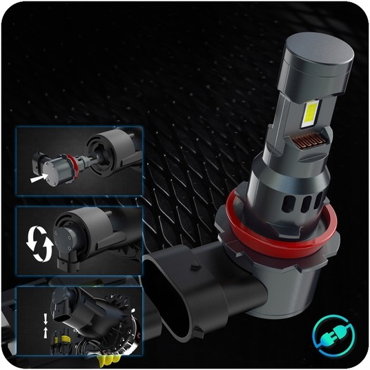 EM Automotive® Zestaw Żarówek LED X90 H11 Plug and Play Komplet 2 Sztuki -zdjęcie numer 10