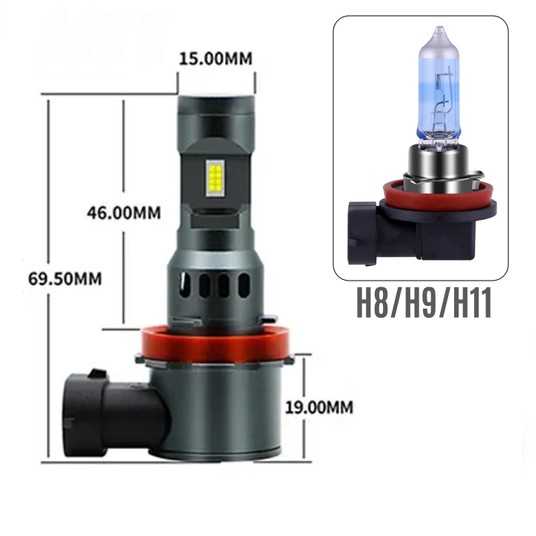 EM Automotive® Zestaw Żarówek LED X90 H11 Plug and Play Komplet 2 Sztuki -zdjęcie numer 11