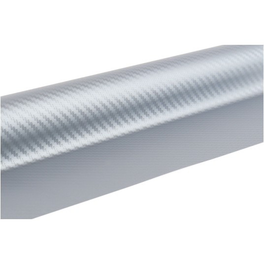 Folia karbonowa carbon 3D srebrna 30cm x 150cm AMIO-02600 -zdjęcie numer 3