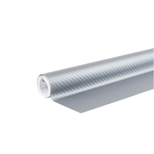 Folia karbonowa carbon 3D srebrna 30cm x 150cm AMIO-02600 -zdjęcie numer 1