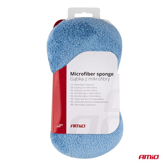 Gąbka do mycia czyszczenia sprzątania z mikrofibry Cwash-01 AMIO-01746 -zdjęcie numer 2