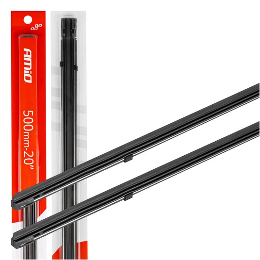 Gumki piór wycieraczek 50 cm. 20" 500mm - 2 szt. AMIO-01341 -zdjęcie numer 1
