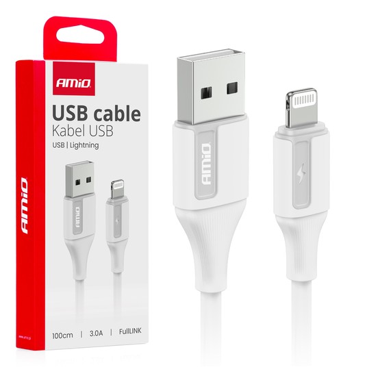 Kab. do ład. USB-A - LIGHTNING IPHONE 3A 100cm -photo number 1