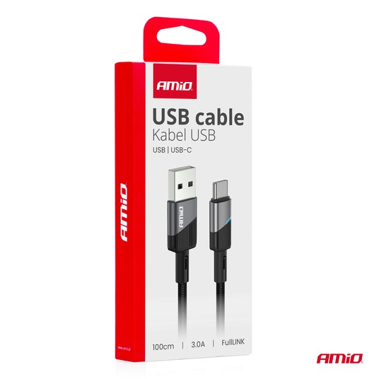 Kab. do ład. USB-A - USB-C 3A 100cm -photo number 2