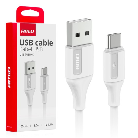 Kab. do ład. USB-A - USB-C 3A 100cm -photo number 1