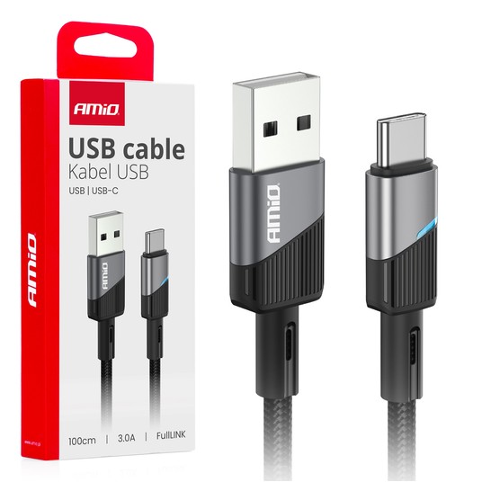 Kab. do ład. USB-A - USB-C 3A 100cm -photo number 1