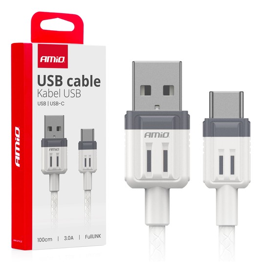 Kab. do ład. USB-A - USB-C 3A 100cm -photo number 1