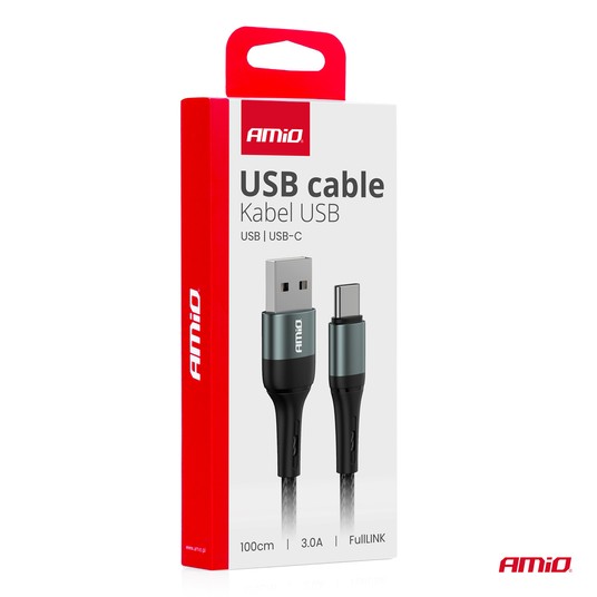Kab. do ład. USB-A - USB-C 3A 100cm -photo number 2