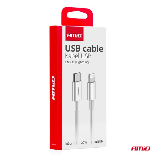 Kab. do ład. USB-C - LIGHTNING IPHONE PD 20W 100cm -photo number 2