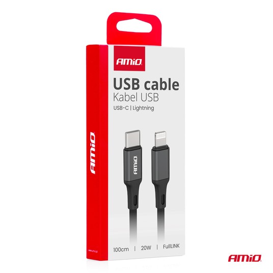 Kab. do ład. USB-C - LIGHTNING IPHONE PD 20W 100cm -photo number 2