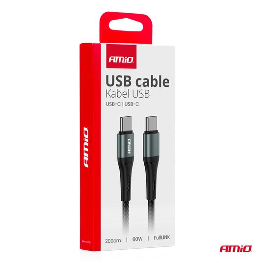 Kab. do ład. USB-C - USB-C 60W 200cm -photo number 2
