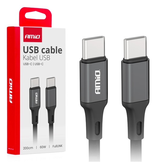 Kab. do ład. USB-C - USB-C 60W 200cm -photo number 1