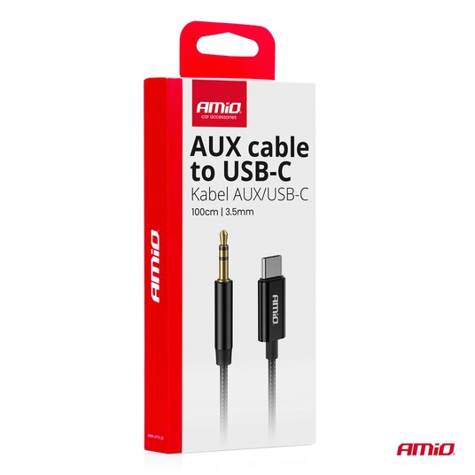 Kabel audio USB-C na AUX Mini Jack 3.5mm 1m -photo number 2