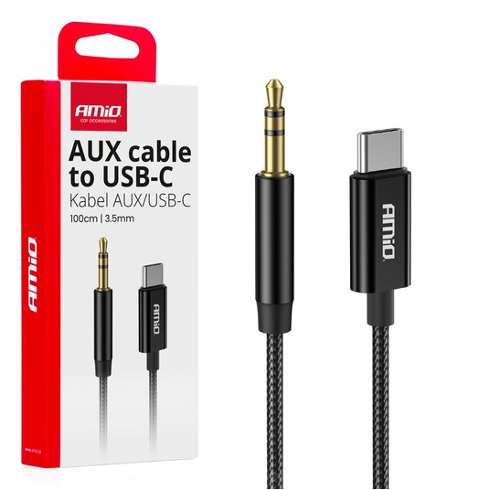 Kabel audio USB-C na AUX Mini Jack 3.5mm 1m -photo number 1