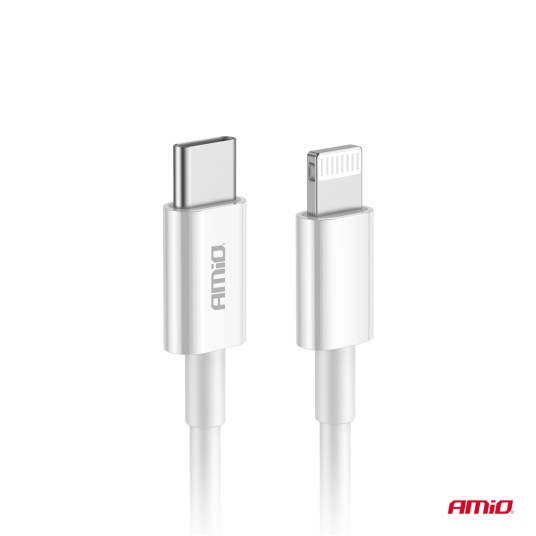 Kabel do ładowania USB-C - LIGHTNING IPHONE PD 20W 100cm FullLINK -zdjęcie numer 3
