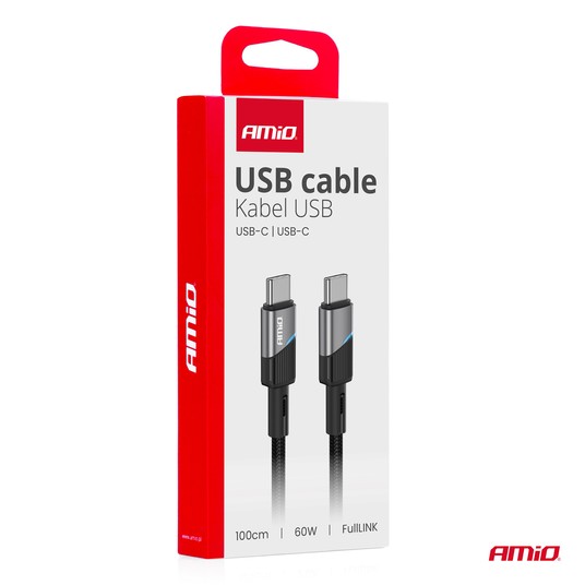 Kabel do ładowania USB-C - USB-C 60W 100cm FullLINK -zdjęcie numer 2