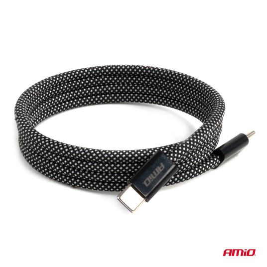 Kabel USB magnetyczny USB-C – USB-C 60W 100cm AMIO-04840 -zdjęcie numer 6