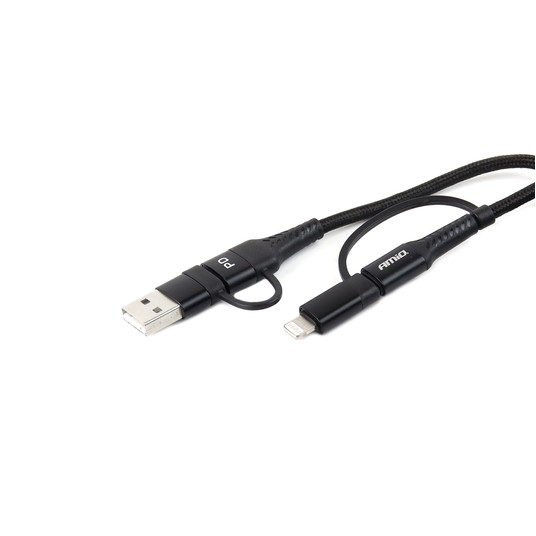 Kabel USB USB-C 3w1 iphone Lightning USB -photo number 3